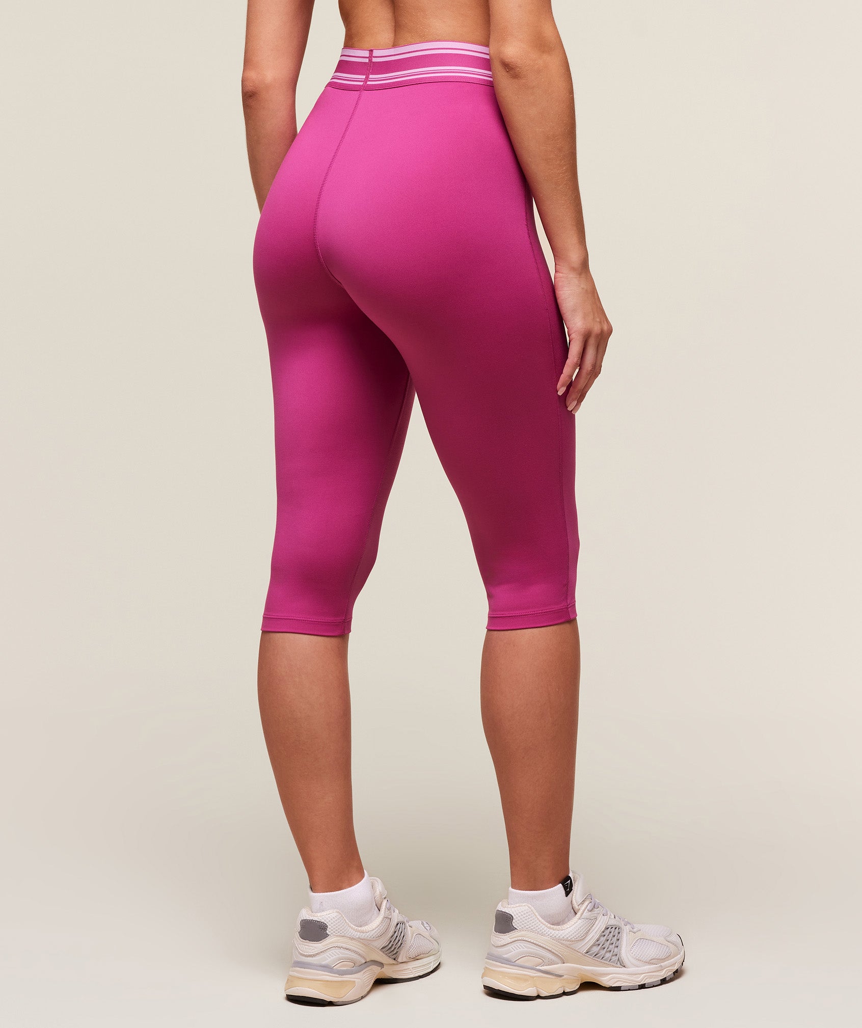 Women's Gymshark Retro Capri Leggings Winning Pink