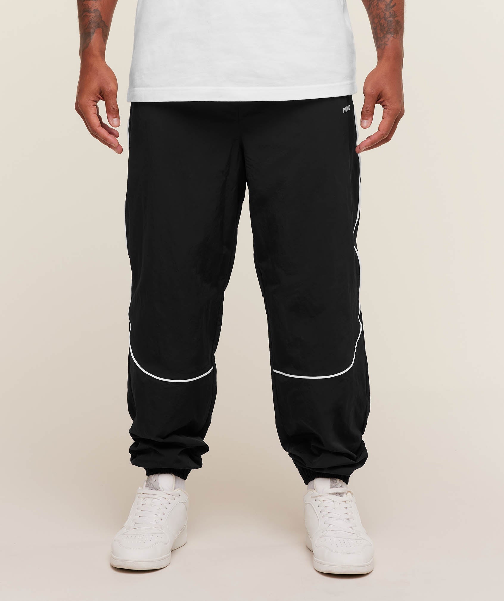 Gymshark Retro Shell Track Pants Black