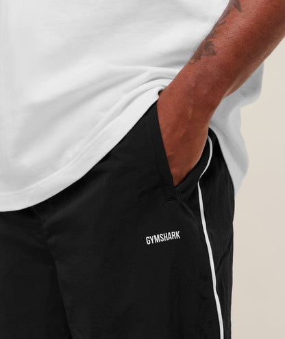 Gymshark Retro Shell Track Pants Black