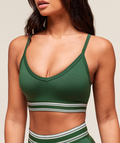 Women's Gymshark Retro Sports Bra Classic Green
