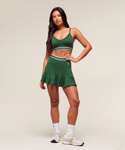 Women's Gymshark Retro Sports Bra Classic Green