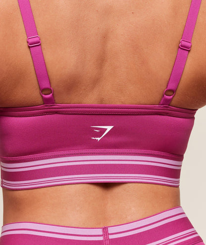 Women's Gymshark Retro Sports Bra Winning Pink
