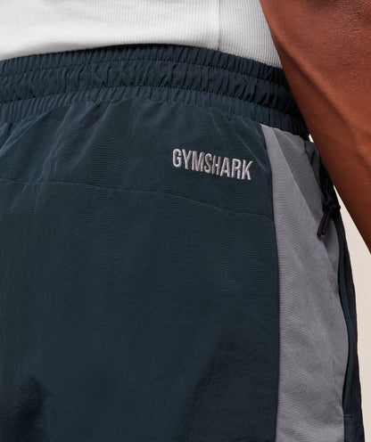 Gymshark Retro Track Pants Deep Petrol Blue