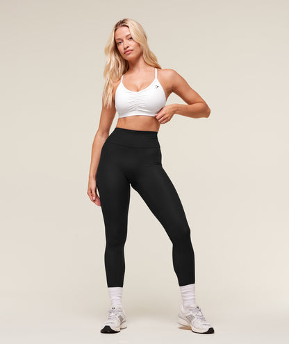 Women's Gymshark Ribbed Contour Leggings Black