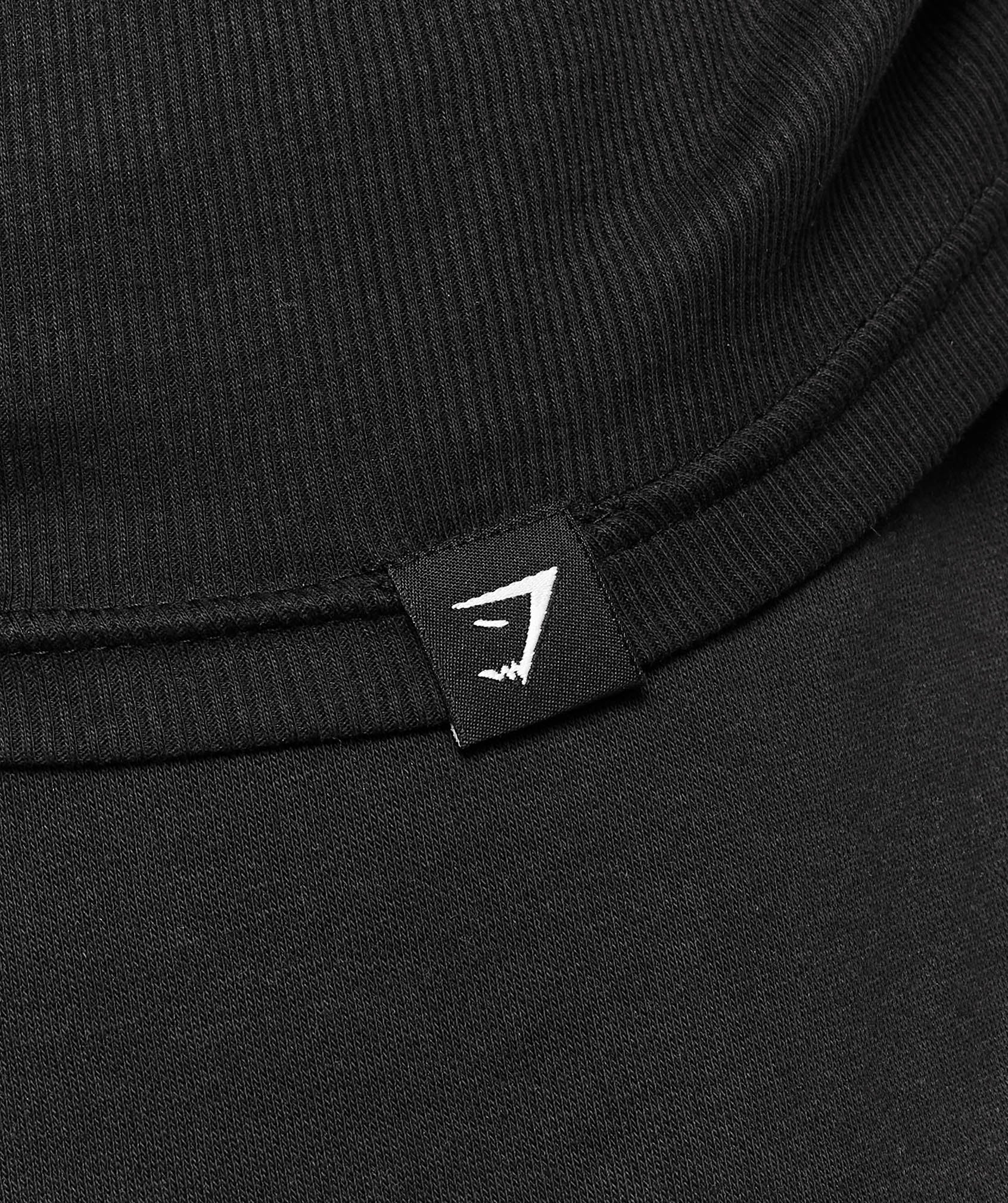 Gymshark Ribbed Long Sleeve T-Shirt Black