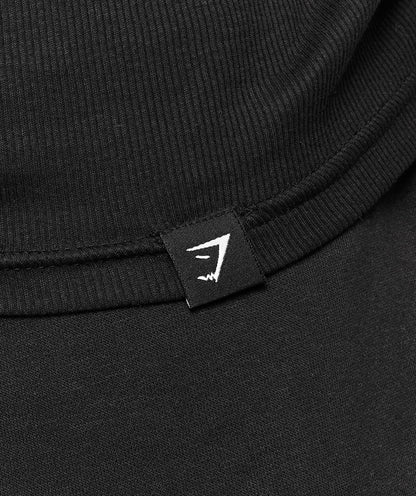 Gymshark Ribbed Long Sleeve T-Shirt Black