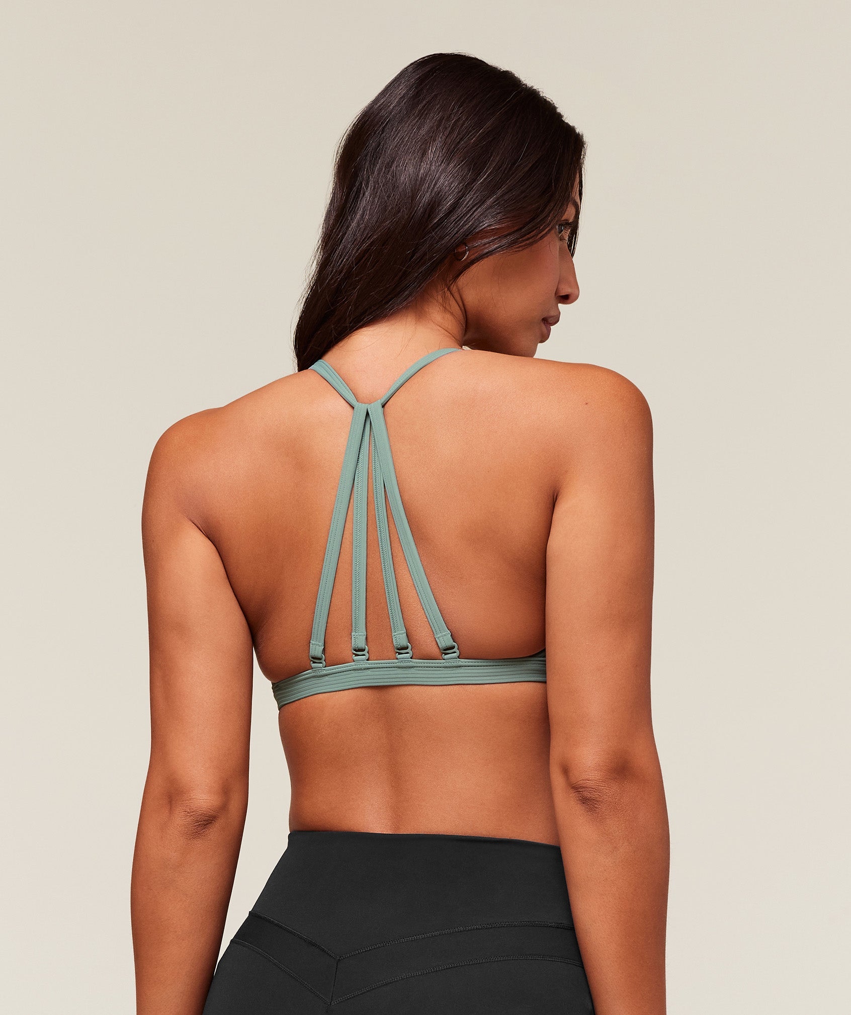 Women's Gymshark Ribbed Minimal Sports Bra Celeste Blue