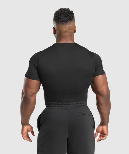 Gymshark Ribbed T-Shirt Black