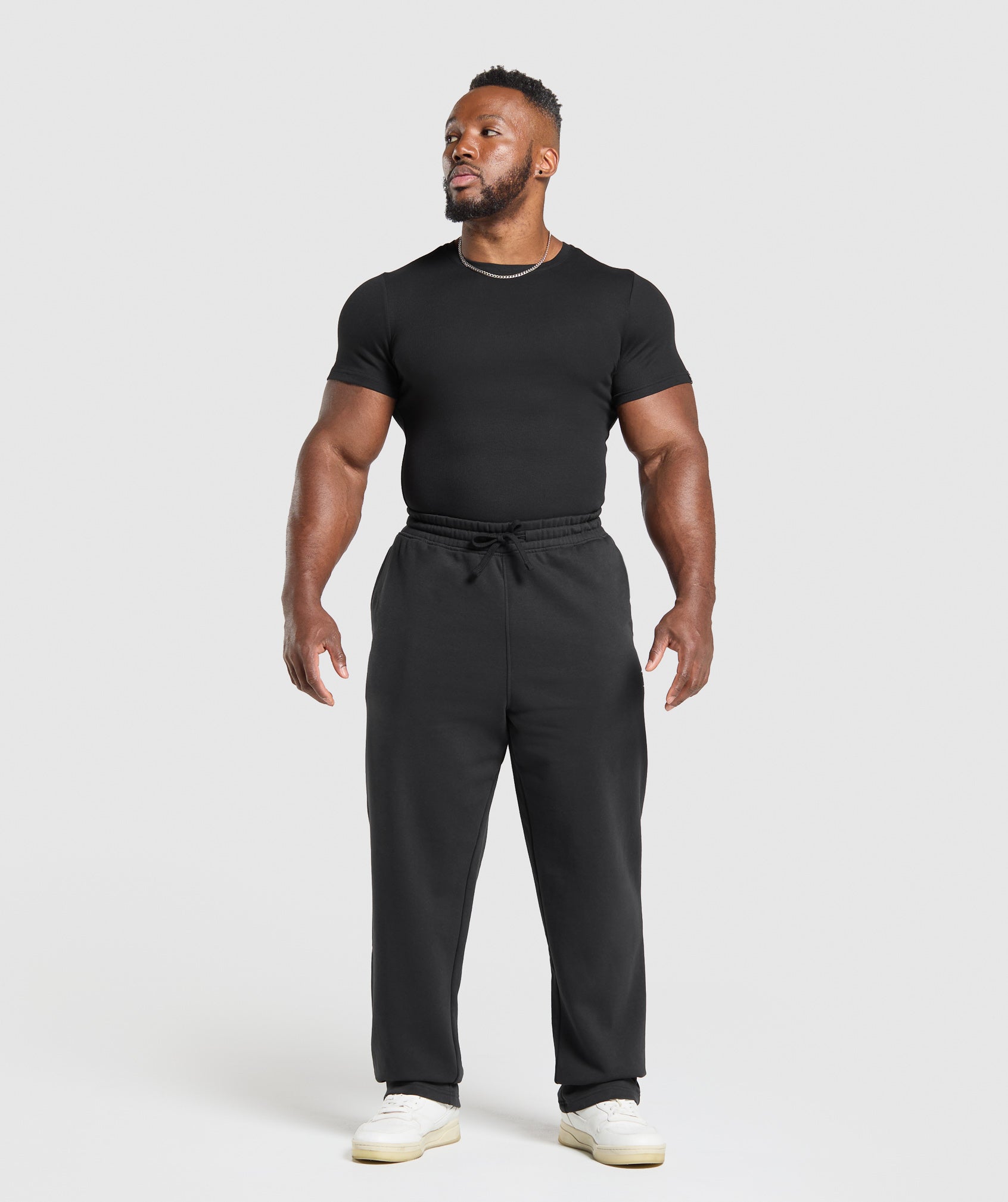Gymshark Ribbed T-Shirt Black