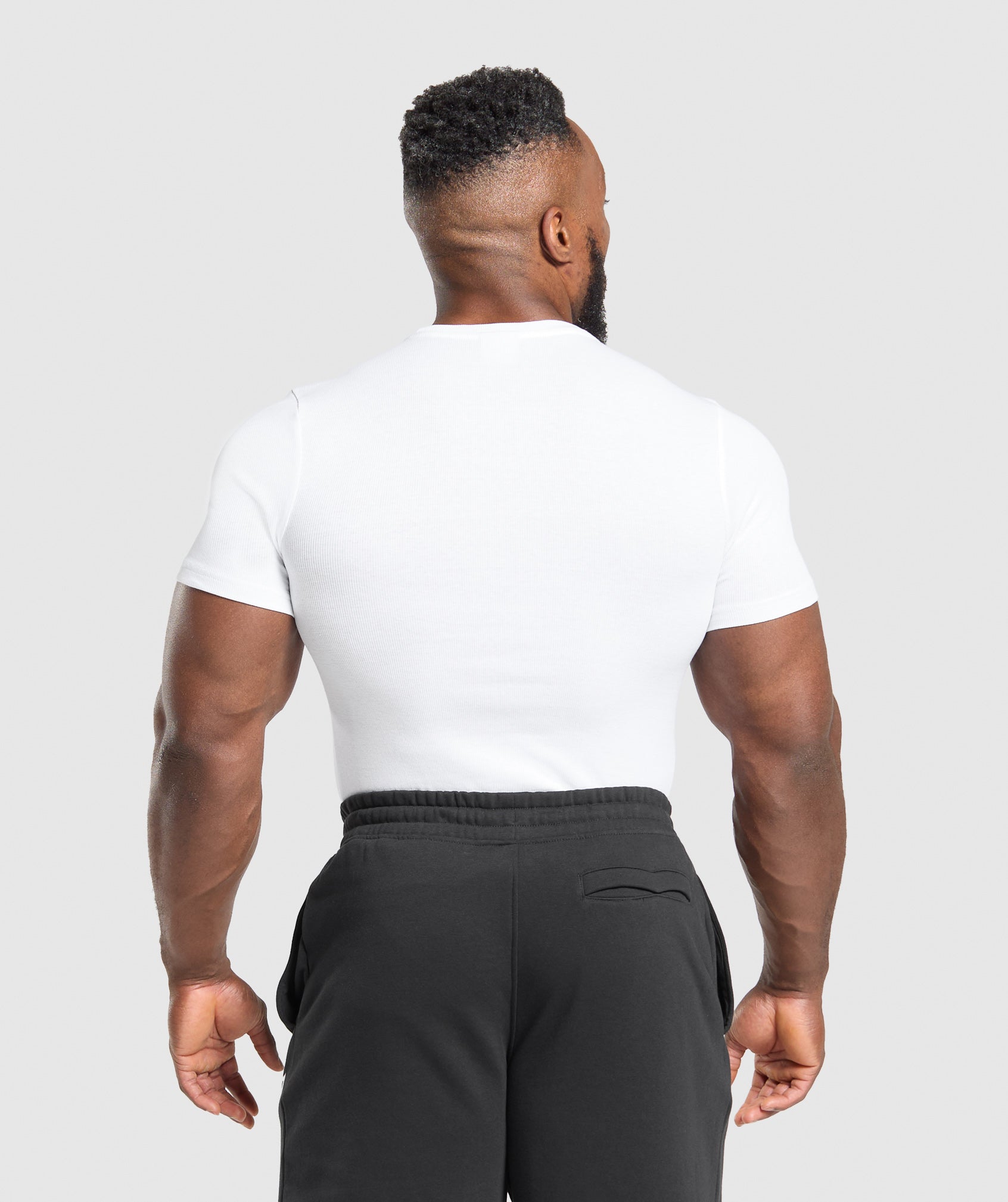 Gymshark Ribbed T-Shirt White