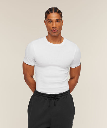 Gymshark Ribbed T-Shirt White