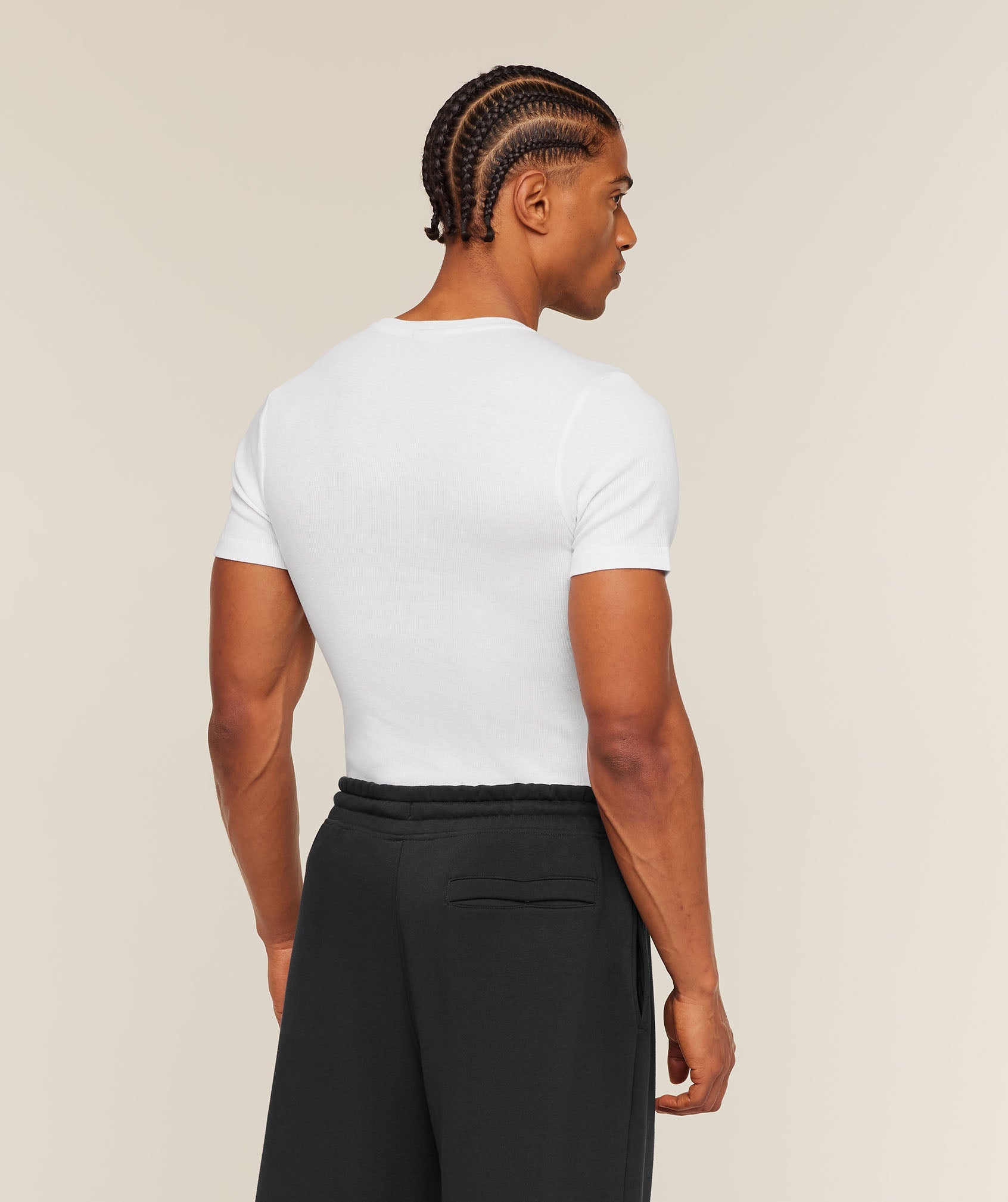 Gymshark Ribbed T-Shirt White