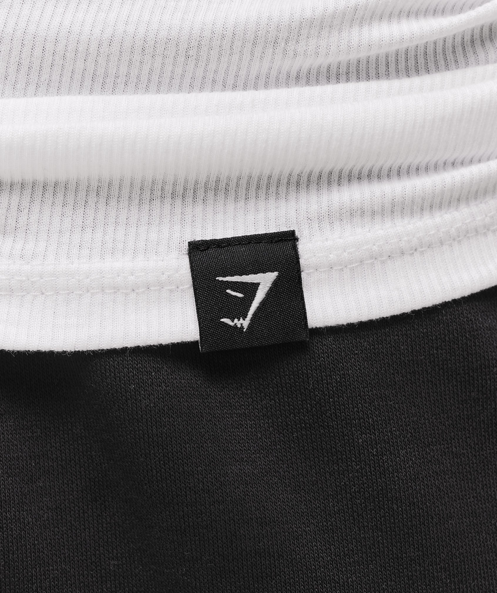 Gymshark Ribbed Tank 1Pk White