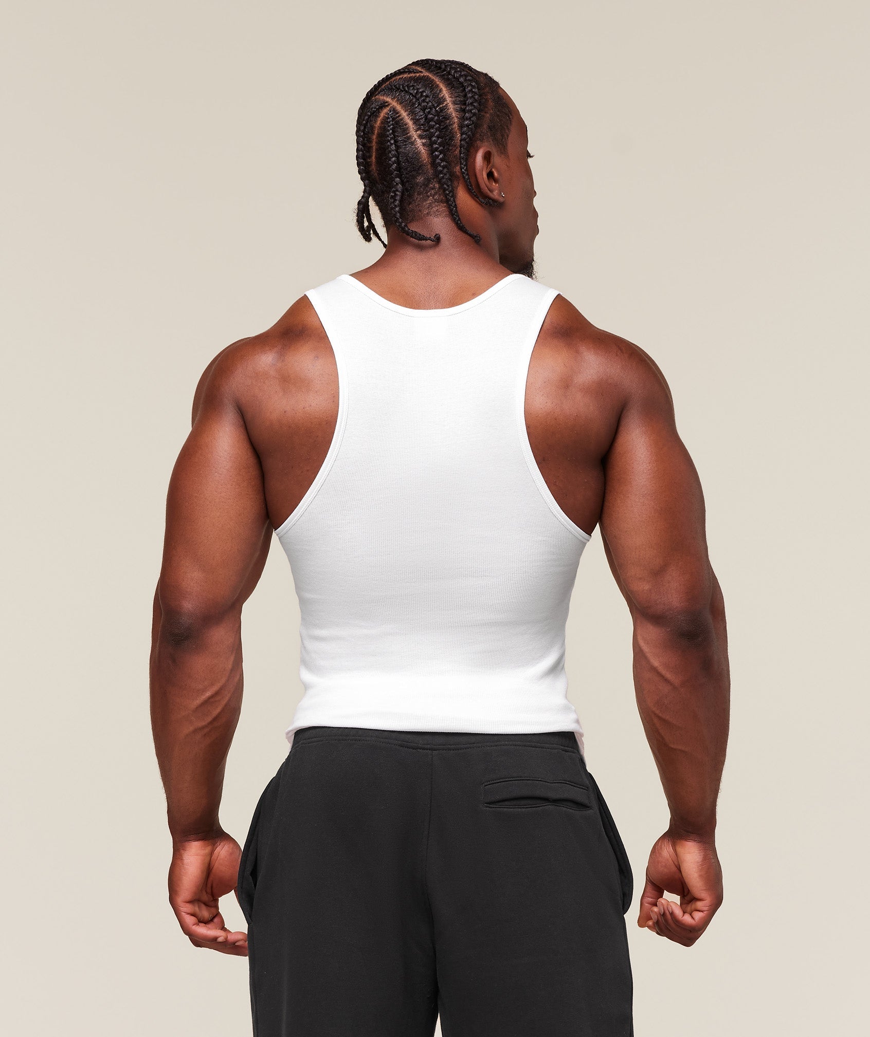 Gymshark Ribbed Tank 3 Pack White