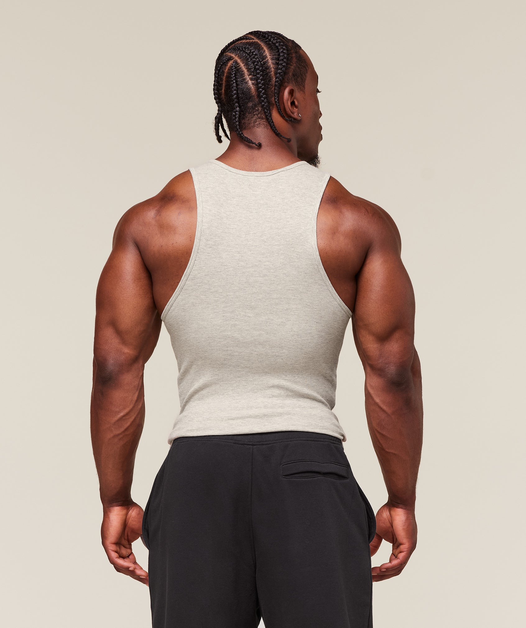 Gymshark Ribbed Tank 3Pk White