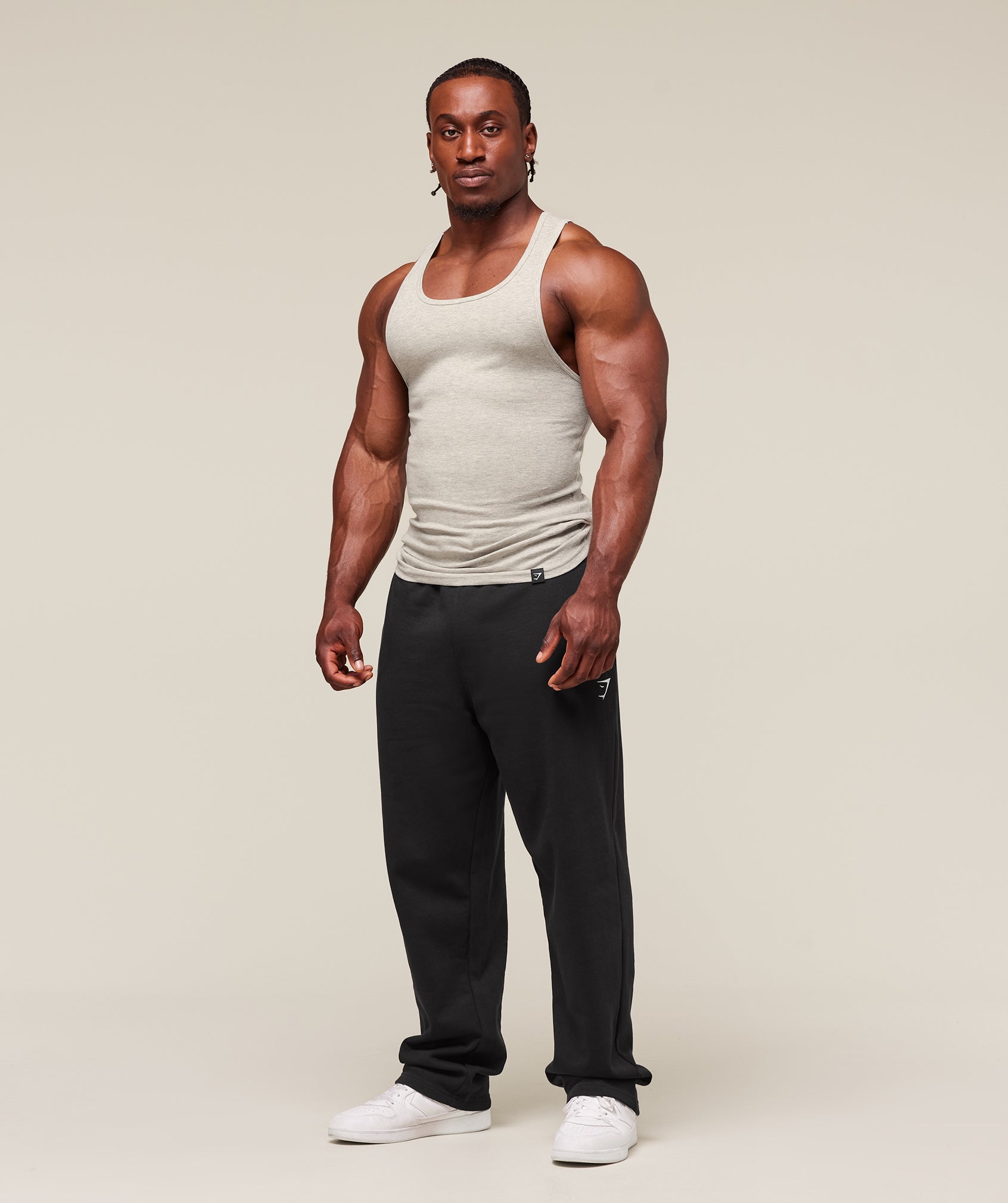 Gymshark Ribbed Tank 3Pk White