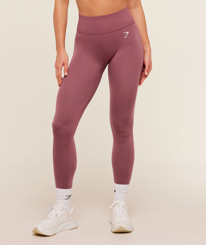 Women's Gymshark Interval Seamless Leggings Reset Pink