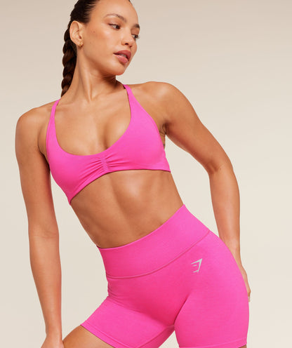 Women's Gymshark Interval Seamless Shorts Electric Pink