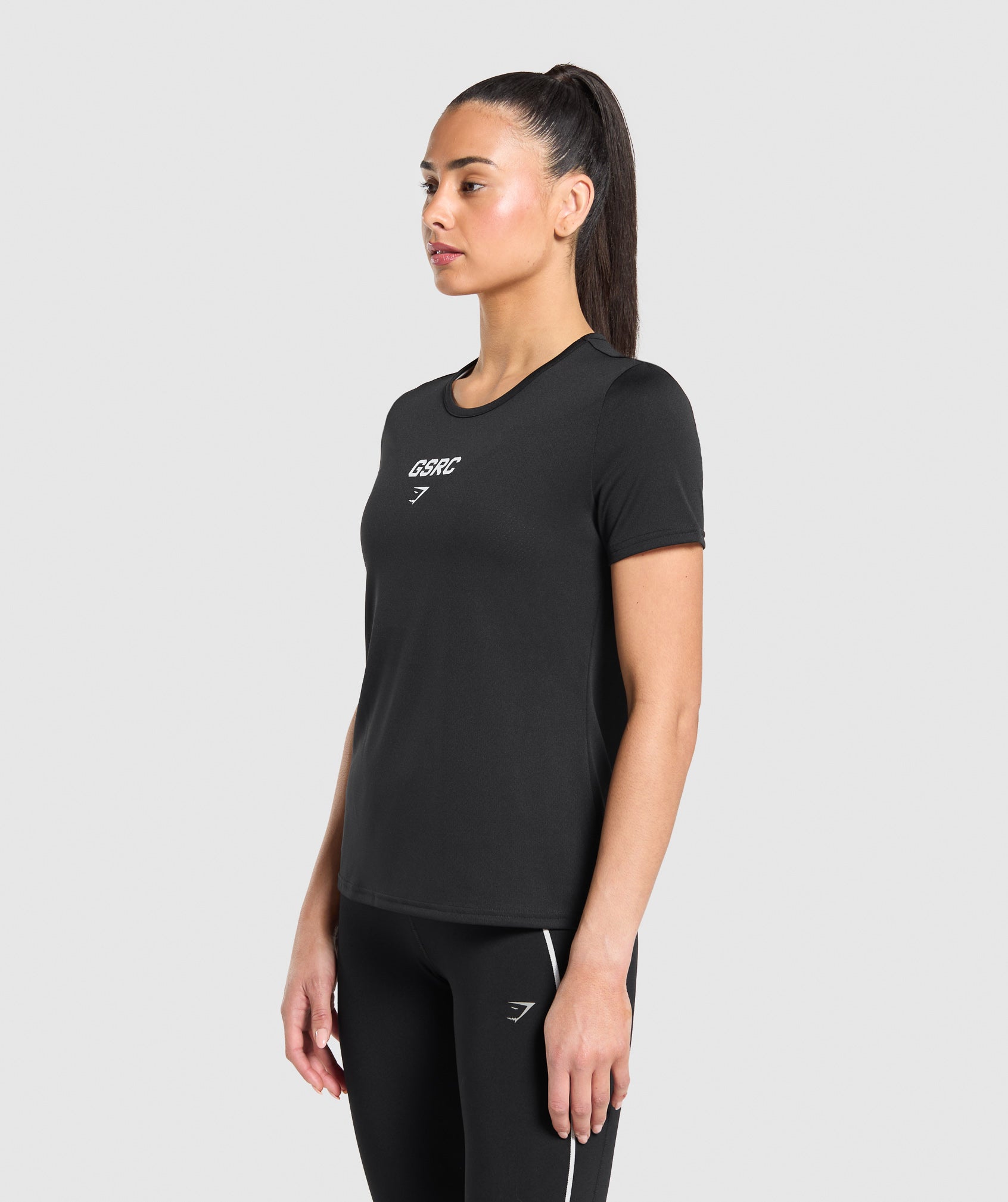 Women's Gymshark Run Club Graphic T-Shirt Black