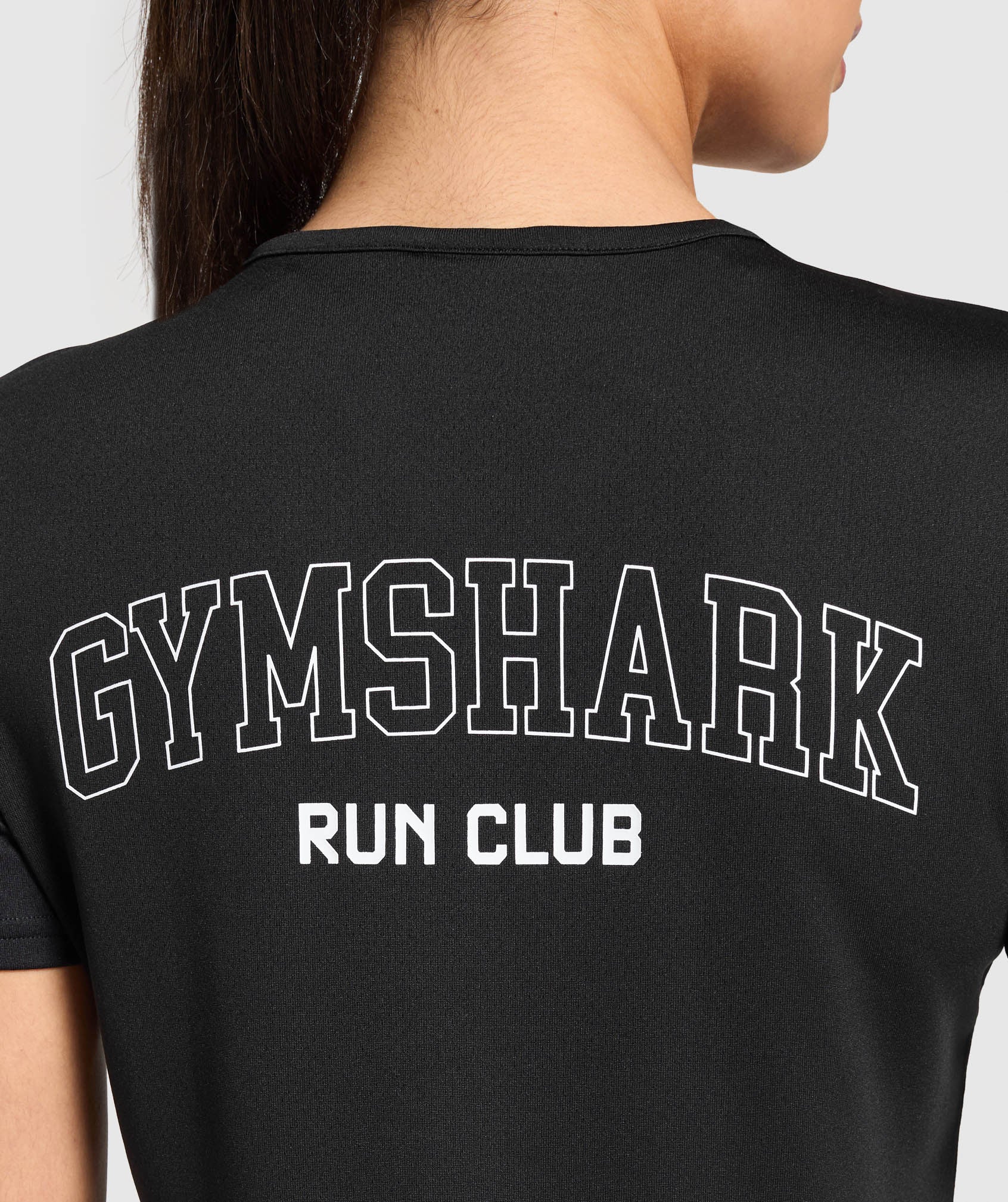 Women's Gymshark Run Club Graphic T-Shirt Black