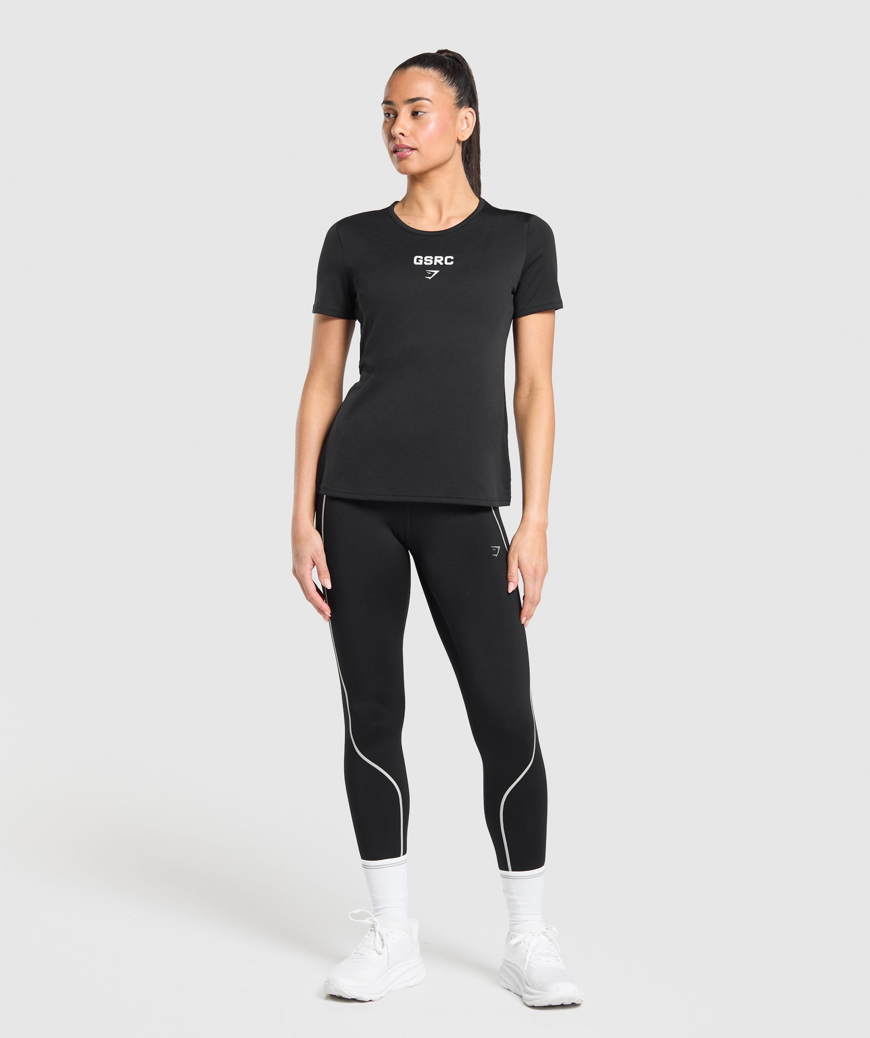 Women's Gymshark Run Club Graphic T-Shirt Black