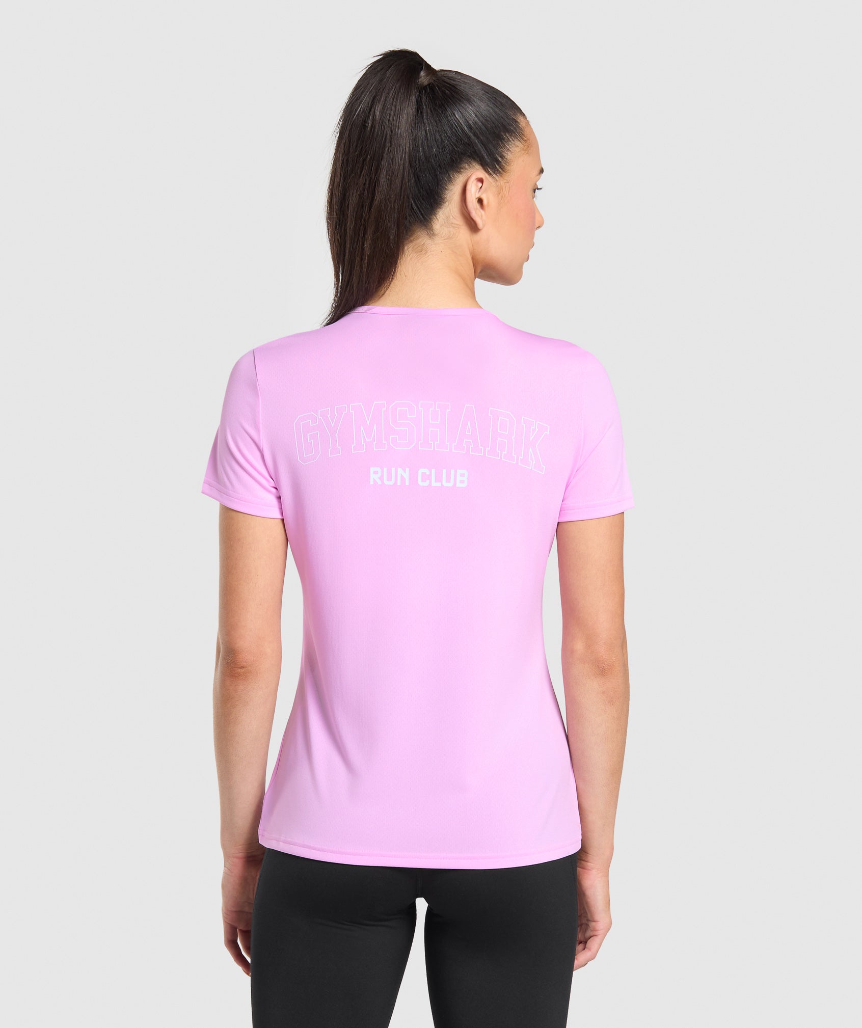 Women's Gymshark Run Club Graphic T-Shirt Sour Pink