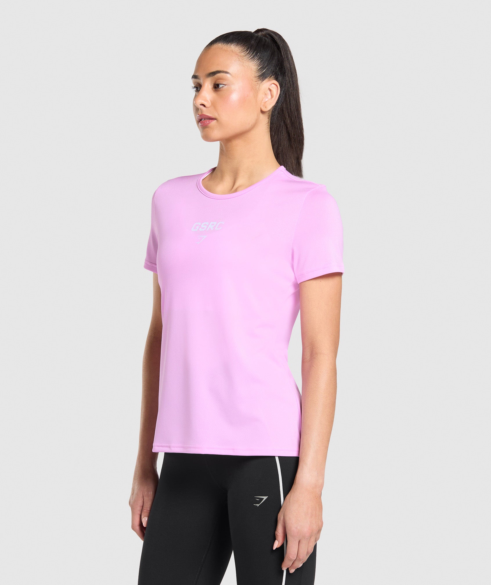 Women's Gymshark Run Club Graphic T-Shirt Sour Pink
