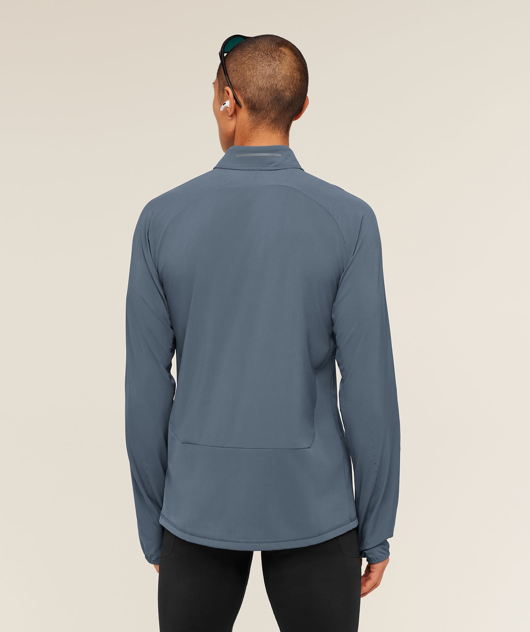 Gymshark Running Elite 1/4 Zip Titanium Blue