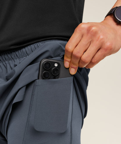 Gymshark Running Elite 2 In 1 5" Shorts Titanium Blue