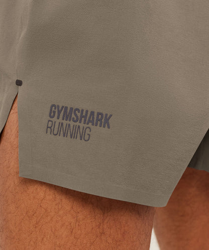 Gymshark Running Elite 5" Short Camo Brown