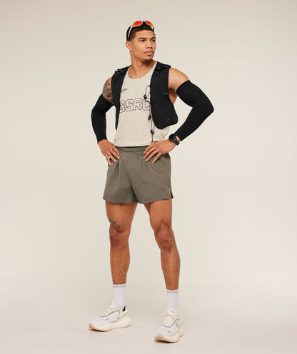 Gymshark Running Elite 5" Short Camo Brown