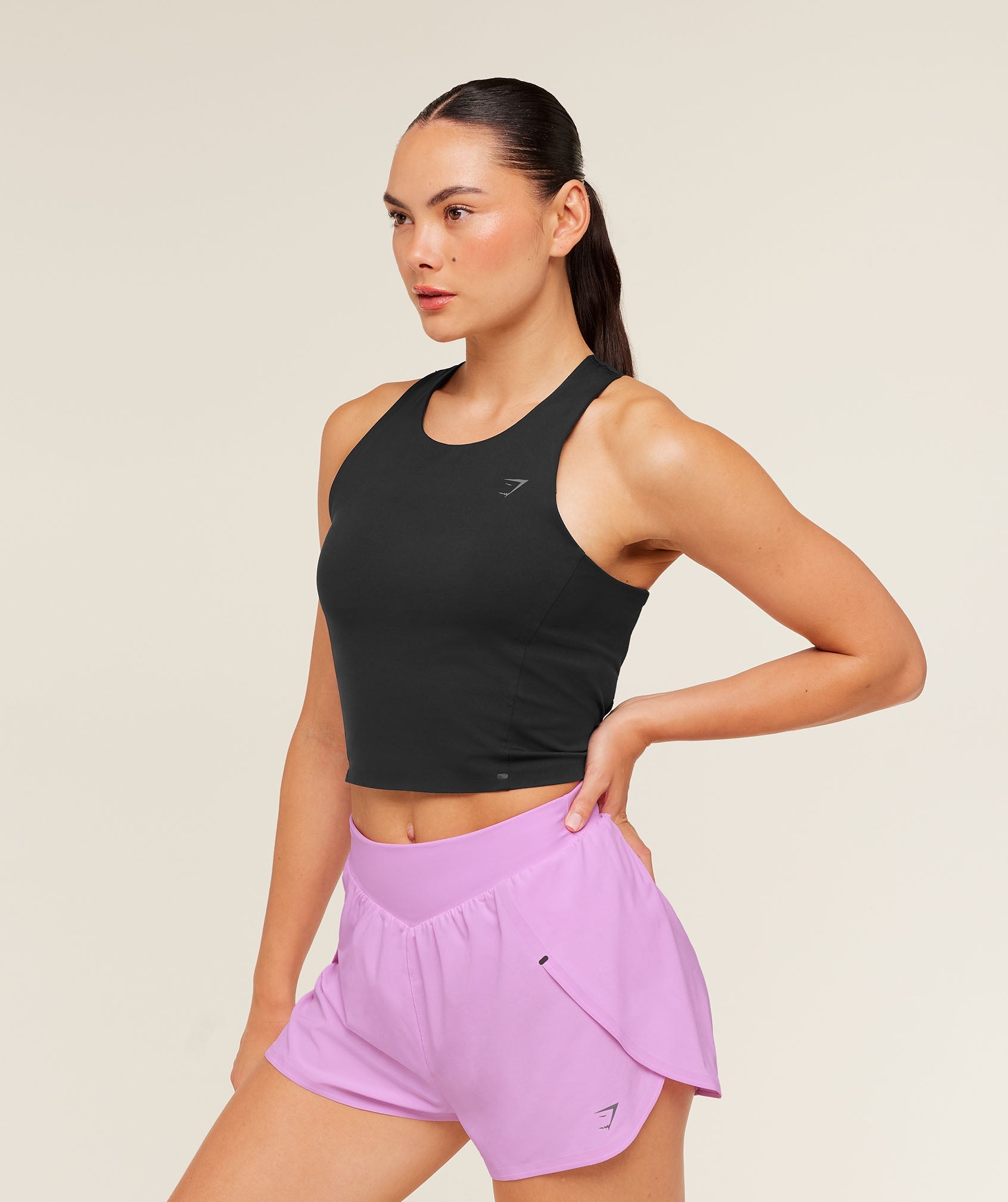 Women's Gymshark Running Elite Bodyfit Tank Black