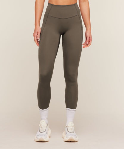 Women's Gymshark Running Elite Leggings Camo Brown