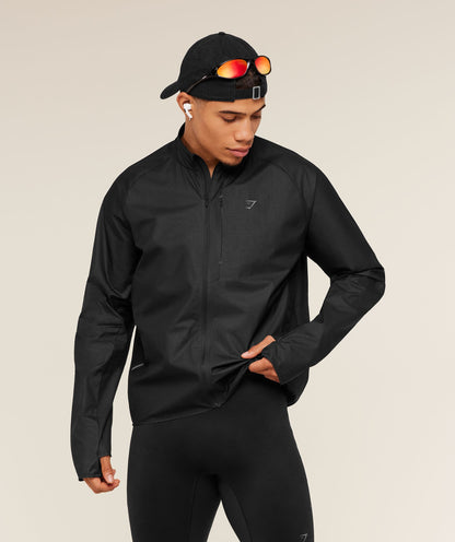 Gymshark Running Elite Lightweight Windbreaker Black