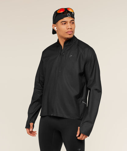 Gymshark Running Elite Lightweight Windbreaker Black