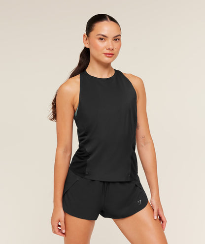 Women's Gymshark Running Elite Loose Fit Tank Black