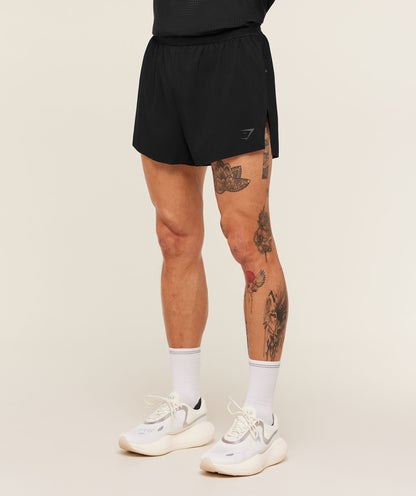 Gymshark Running Elite Race 5" Short Black
