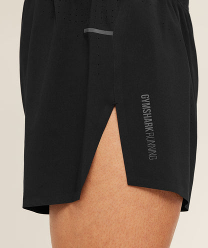 Gymshark Running Elite Race 5" Short Black