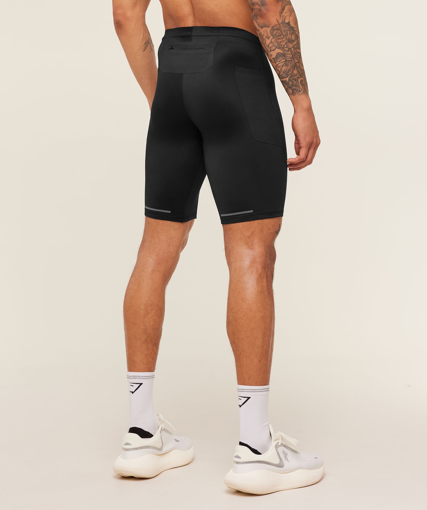 Gymshark Running Elite Race Half Tight Black