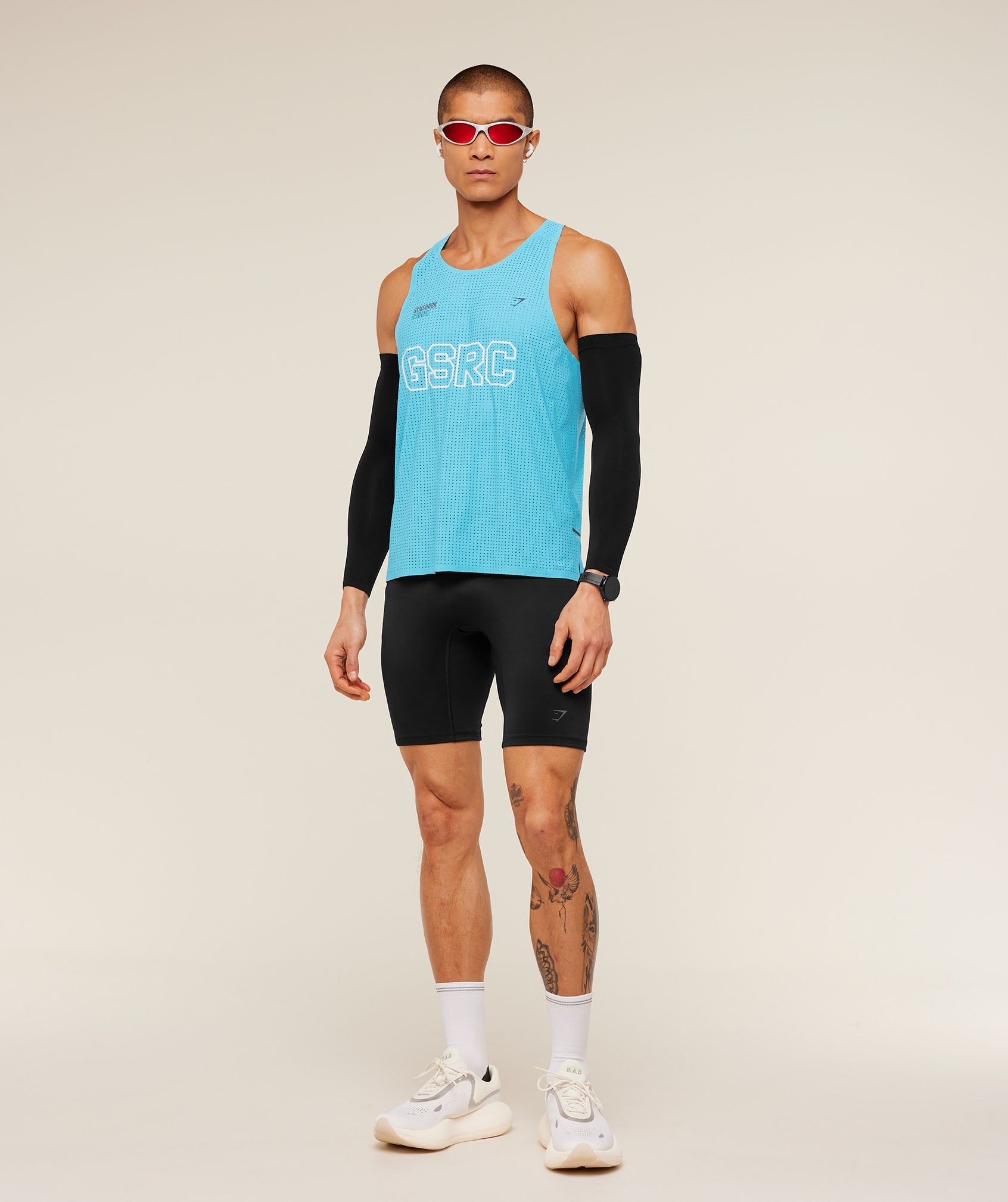 Gymshark Running Elite Race Vest Brand Blue