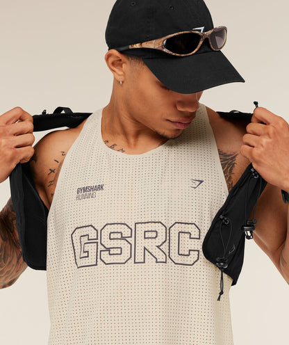 Gymshark Running Elite Race Vest Pebble Grey