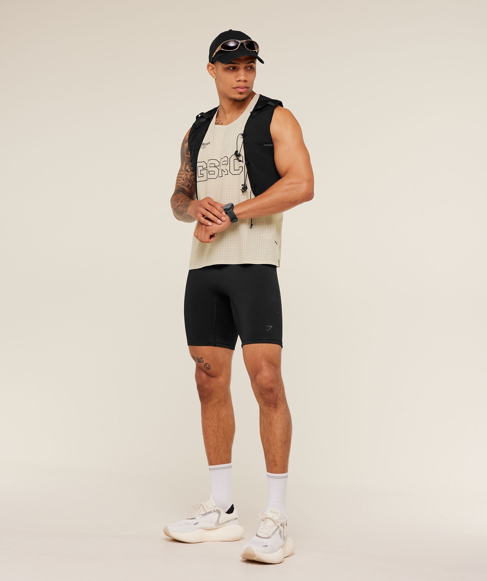 Gymshark Running Elite Race Vest Pebble Grey