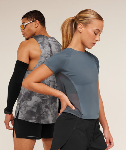 Gymshark Running Elite Tank Smokey Grey