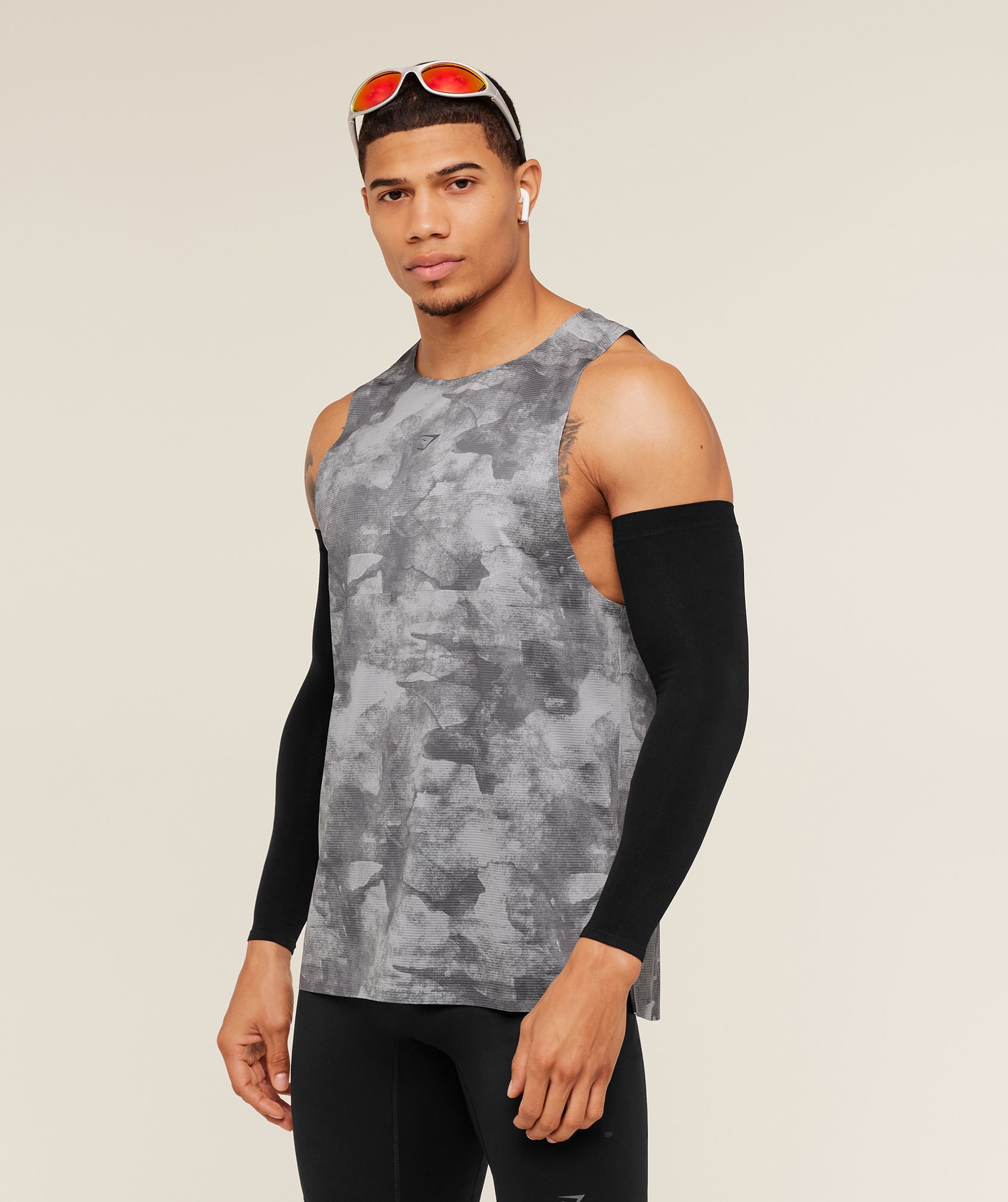 Gymshark Running Elite Tank Smokey Grey
