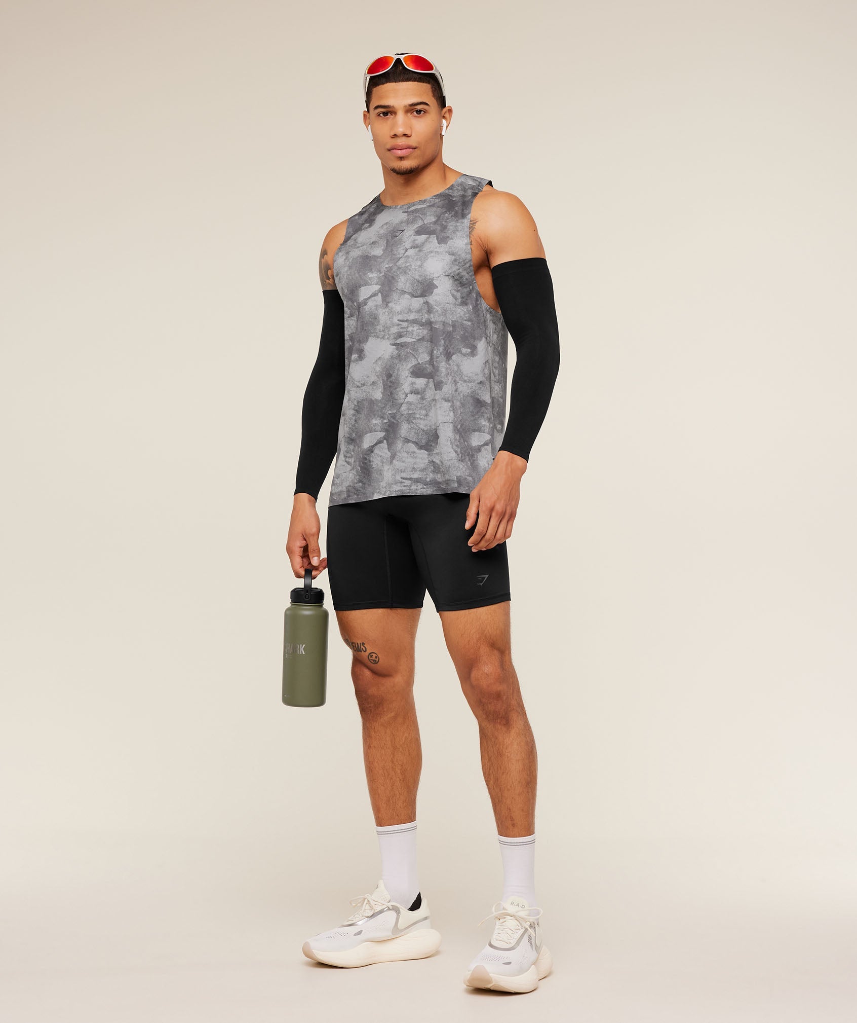 Gymshark Running Elite Tank Smokey Grey