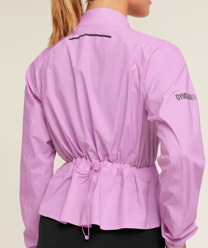 Women's Gymshark Running Elite Windproof Jacket Sour Pink
