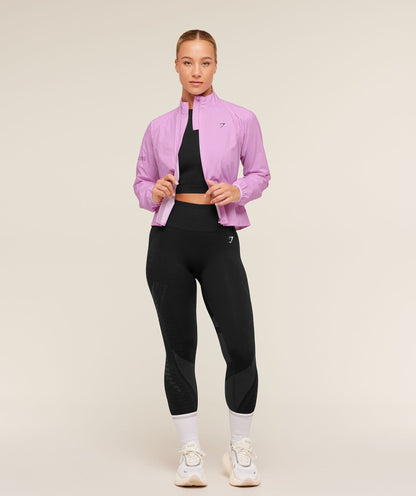 Women's Gymshark Running Elite Windproof Jacket Sour Pink