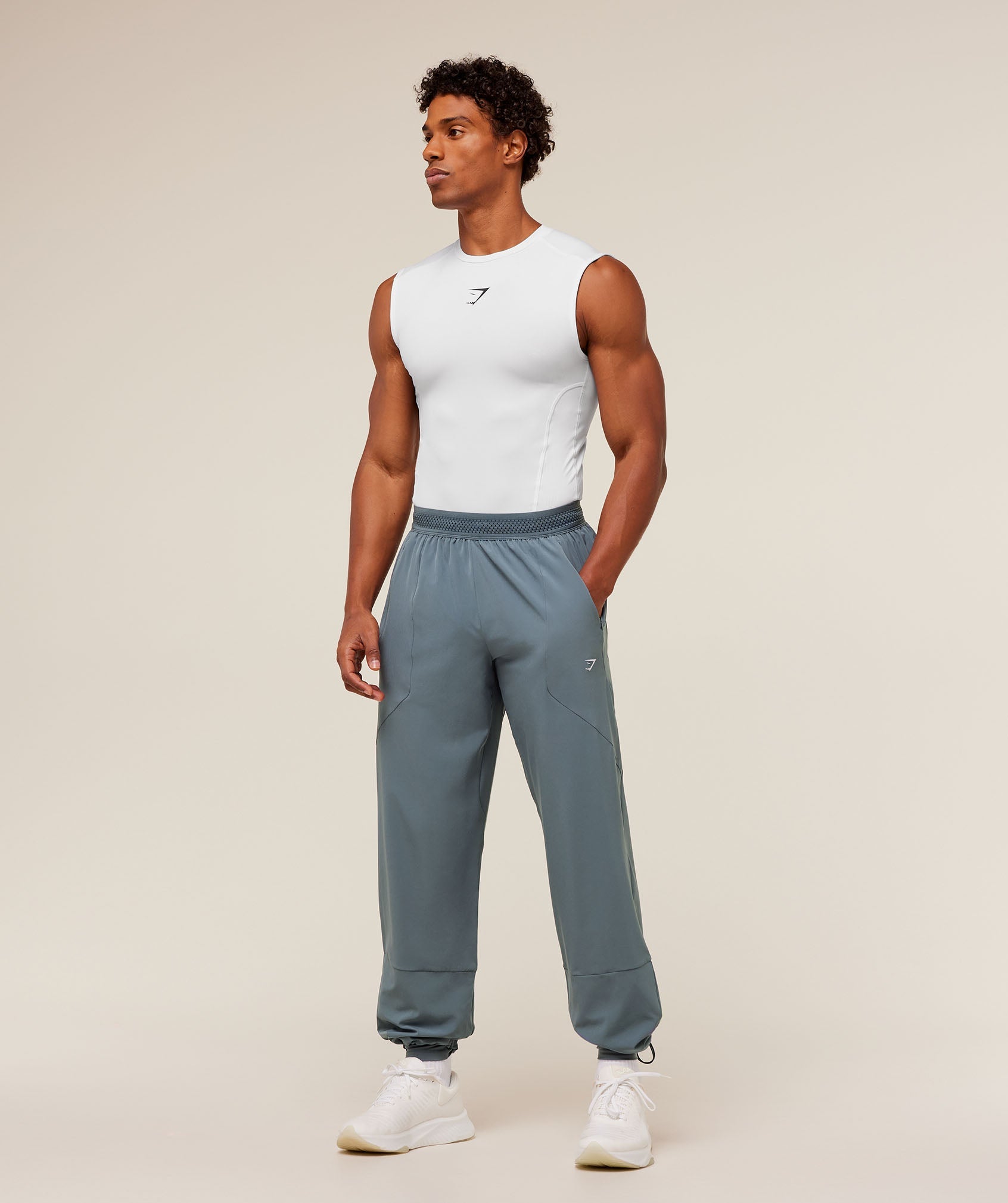 Gymshark Running Joggers Iron Blue