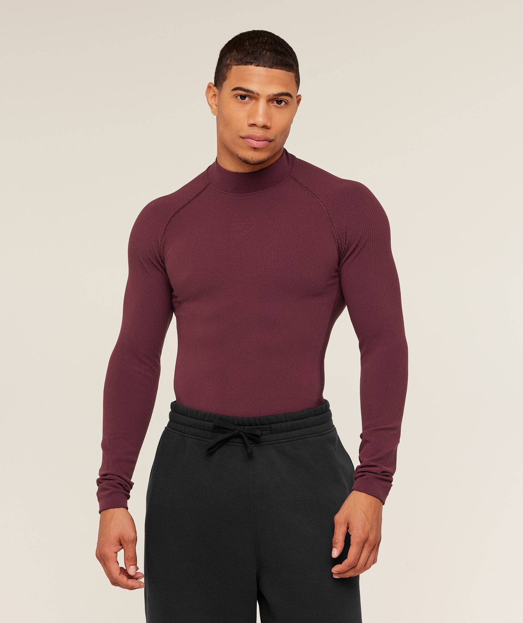 Gymshark Physique Long Sleeve T-Shirt Gs Impact Burgundy