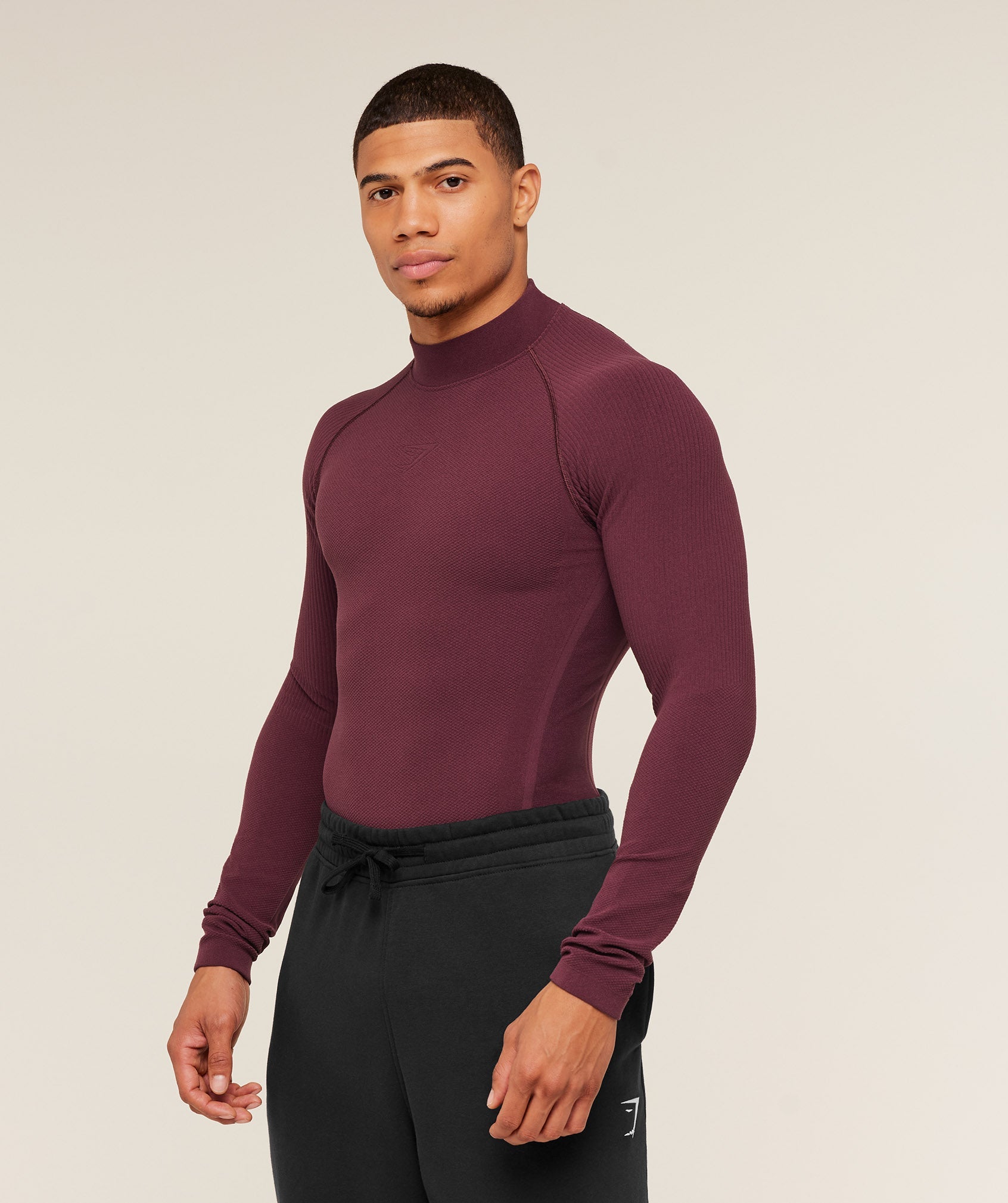 Gymshark Physique Long Sleeve T-Shirt Gs Impact Burgundy